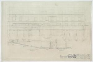 Primary view of object titled 'Abilene Christian College Dining Hall Addition, Abilene, Texas: East Elevation'.