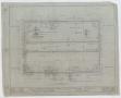 Technical Drawing: Plans For The Munday High School, Munday, Texas: Foundation Plan