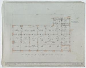 Primary view of object titled 'Prairie Oil and Gas Company Office Building, Eastland, Texas: Second Floor Mechanical Plans'.
