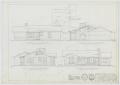 Technical Drawing: Veterans' Housing, Abilene, Texas: Elevation Renderings - Design 5F-C2