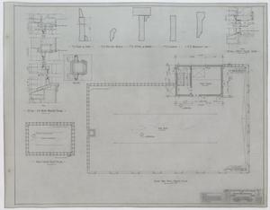 Primary view of object titled 'Five Story Store And Office Building, Coleman, Texas: Roof And Pent House Plan'.