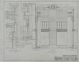 Technical Drawing: One Store Store Building, Coleman, Texas: Front Wall & Plate Glass Re…