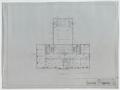 Technical Drawing: Plans For A High School Building, Winters, Texas: Second Floor Plan