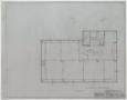 Technical Drawing: Five Story Store And Office Building, Coleman, Texas: Attic Plan