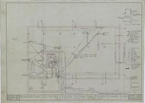 Primary view of object titled 'Colorado National Bank, Colorado, Texas: Basement Plan'.