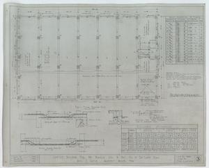 Primary view of object titled 'Prairie Oil and Gas Company Office Building, Eastland, Texas: First Floor Framing Plan'.