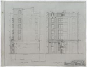 Primary view of object titled 'Bank And Office Building, Brownwood, Texas: Rear & Front Elevation'.