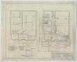 Technical Drawing: Funeral Home, Merkel, Texas: First & Second Floor Plans