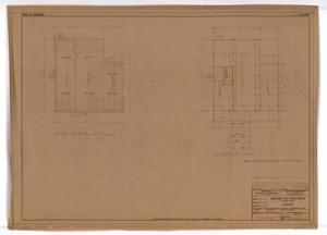 Primary view of object titled 'Abilene Air Force Base: Foundation & Roof Framing Plan'.