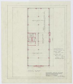 Primary view of object titled 'Verne W. Dalton & Alton G. Herrin Office Building, Abilene, Texas: Typical Floor Plan'.