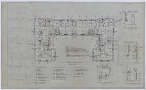 Primary view of object titled 'Simmons University Dormitory, Abilene, Texas: First Floor Plan'.