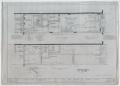 Technical Drawing: First State Bank Building, Big Springs, Texas: First Floor, Footing, …
