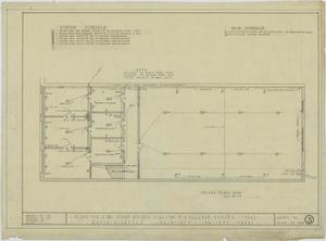 Primary view of object titled 'Two Story Business Building, Ranger, Texas: Second Floor Plan'.