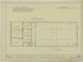 Technical Drawing: Two Story Business Building, Ranger, Texas: Second Floor Plan