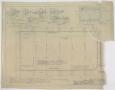 Technical Drawing: Pipkin's Grocery Co, Eastland, Texas: Foundation Plan