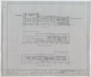 Primary view of object titled 'Light, Power And Ice Plant Building, Cisco, Texas: North & South Elevation'.