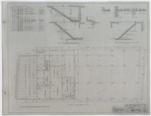 Primary view of object titled 'Bank And Office Building, Brownwood, Texas: Mezzanine Floor Framing Plan'.