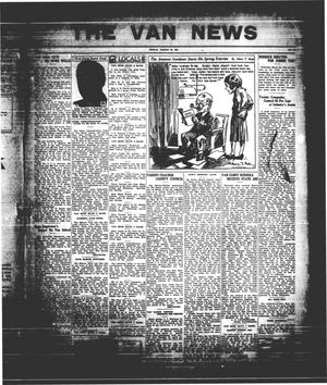 Primary view of object titled 'The Van News (Wills Point, Tex.), Vol. [3], No. [12], Ed. 1 Friday, March 20, 1931'.
