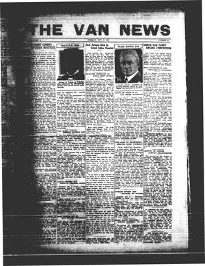 Primary view of object titled 'The Van News (Wills Point, Tex.), Vol. 3, No. 41, Ed. 1 Tuesday, October 6, 1931'.