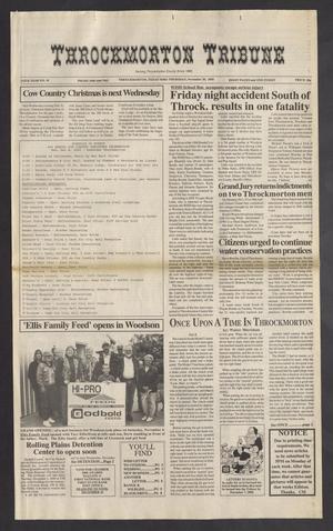 Primary view of object titled 'Throckmorton Tribune (Throckmorton, Tex.), Vol. 115, No. 10, Ed. 1 Thursday, November 30, 2000'.