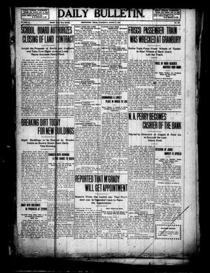 Primary view of object titled 'Daily Bulletin. (Brownwood, Tex.), Vol. 10, No. 122, Ed. 1 Wednesday, March 9, 1910'.