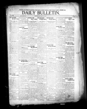 Primary view of object titled 'Daily Bulletin. (Brownwood, Tex.), Vol. [11], No. 182, Ed. 1 Thursday, May 18, 1911'.