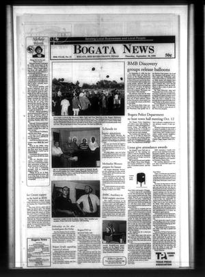 Primary view of Bogata News (Bogata, Tex.), Vol. 89, No. 21, Ed. 1 Thursday, September 30, 1999