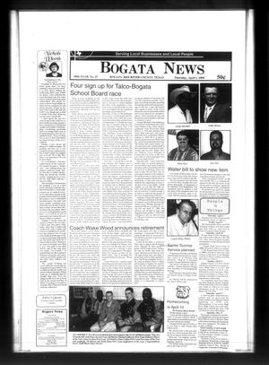 Primary view of object titled 'Bogata News (Bogata, Tex.), Vol. 88, No. 47, Ed. 1 Thursday, April 1, 1999'.