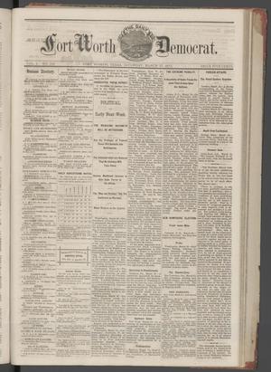 Primary view of object titled 'The Daily Fort Worth Democrat. (Fort Worth, Tex.), Vol. 1, No. 219, Ed. 1 Saturday, March 17, 1877'.