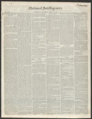 Primary view of National Intelligencer. (Washington [D.C.]), Vol. 48, No. 6963, Ed. 1 Saturday, August 14, 1847