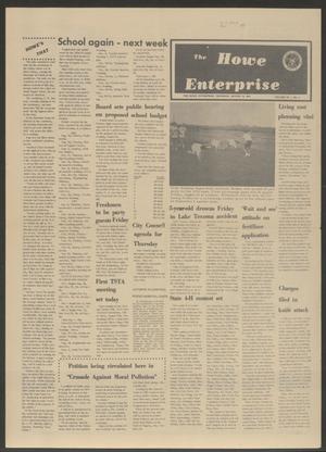 Primary view of object titled 'The Howe Enterprise (Howe, Tex.), Vol. 11, No. 4, Ed. 1 Thursday, August 15, 1974'.