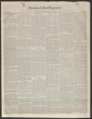 Primary view of object titled 'National Intelligencer. (Washington [D.C.]), Vol. 48, No. 6942, Ed. 1 Thursday, June 24, 1847'.