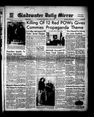 Primary view of object titled 'Gladewater Daily Mirror (Gladewater, Tex.), Vol. 3, No. 203, Ed. 1 Sunday, March 16, 1952'.