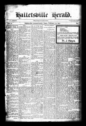 Primary view of object titled 'Halletsville Herald. (Hallettsville, Tex.), Vol. 30, No. 1, Ed. 1 Thursday, February 14, 1901'.