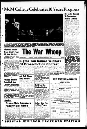 Primary view of object titled 'The War Whoop (Abilene, Tex.), Vol. 30, No. 20, Ed. 1, Thursday, March 12, 1953'.