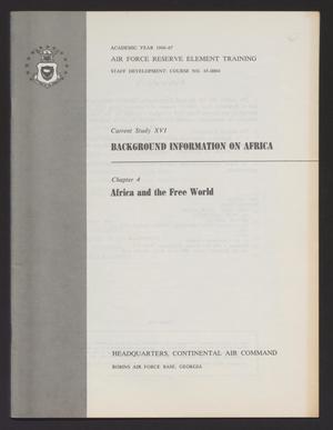 Primary view of object titled 'Current Study 16, Chapter 4. Africa and the Free World'.