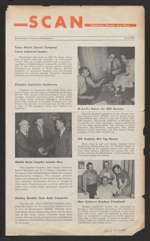 Primary view of object titled 'Sweetwater Chamber Area News, June 1972'.
