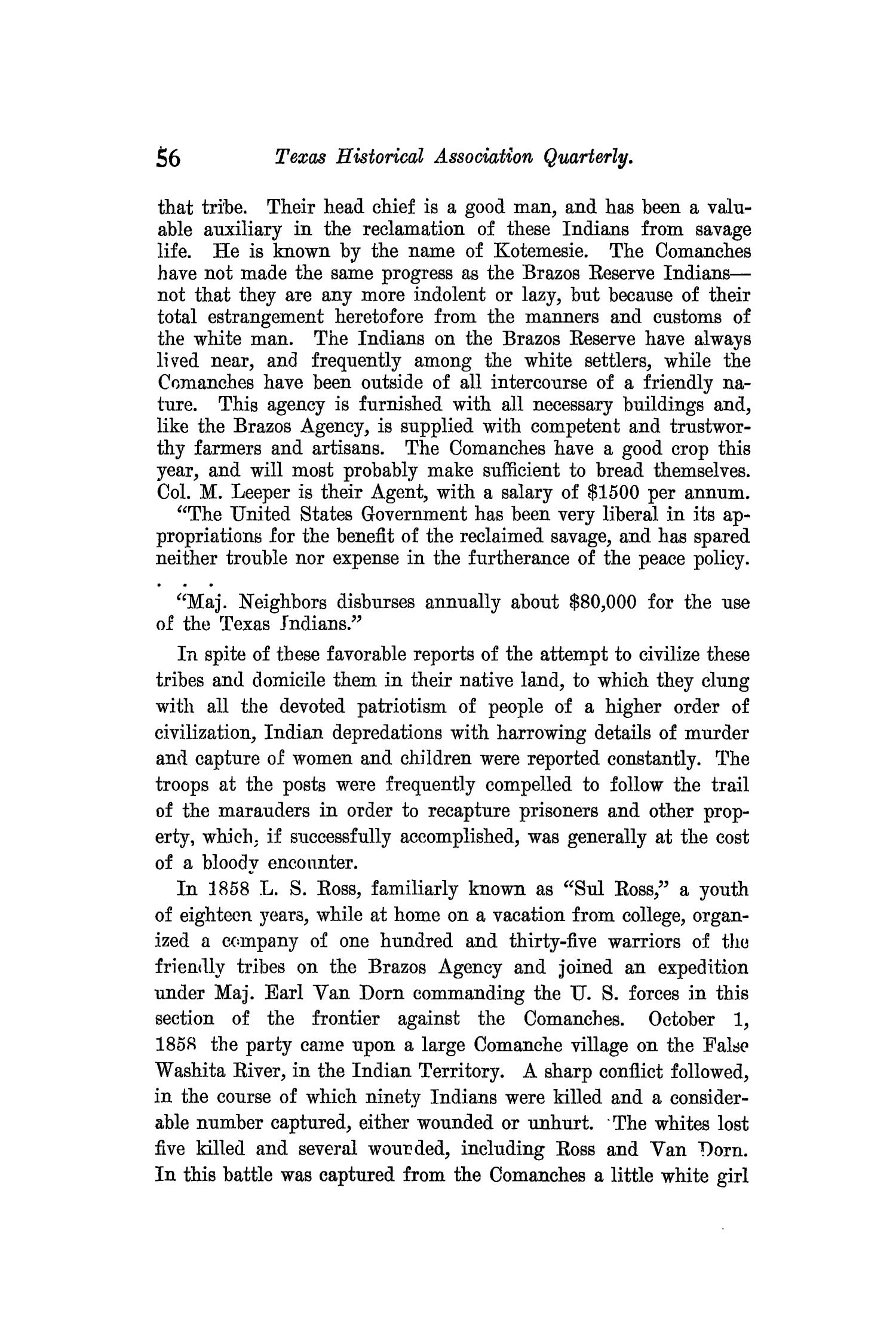 The Quarterly of the Texas State Historical Association, Volume 9, July 1905 - April, 1906
                                                
                                                    56
                                                