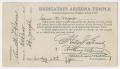Primary view of [Membership Card from the Arizona Temple to Sam Myres]