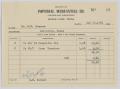 Primary view of [Invoice for Two Cases of Pompeian Olive Oil and Two Cases of Premium Tomatoes Sold to D. W. Kempner]