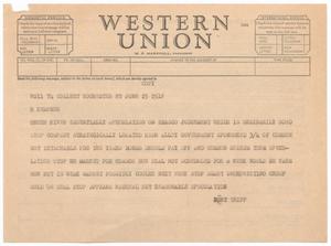 Primary view of object titled '[Letter from Burt Tripp to I. H. Kempner, June 25, 1951]'.