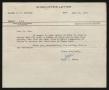 Letter: [Letter from T. L. James to D. W. Kempner, July 16, 1951]