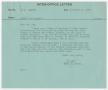 Letter: [Letter from T. L. James to D. W. Kempner, November 11, 1949]