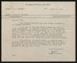 Letter: [Letter from T. L. James to D. W. Kempner, August 29, 1951]