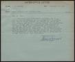 Primary view of [Letter from T. L. James to D. W. Kempner, February 22, 1949]