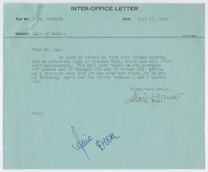 Primary view of object titled '[Letter from T. L. James to D. W. Kempner, July 11, 1949]'.