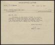 Letter: [Letter from T. L. James to D. W. Kempner, April 17, 1950]
