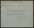 Letter: [Letter from T. L. James to D. W. Kempner, March 19, 1947]