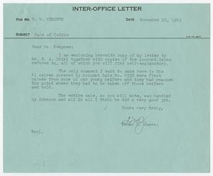 Primary view of object titled '[Letter from T. L. James to D. W. Kempner, November 25, 1949]'.