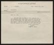 Letter: [Letter from T. L. James to D. W. Kempner, August 23, 1951]